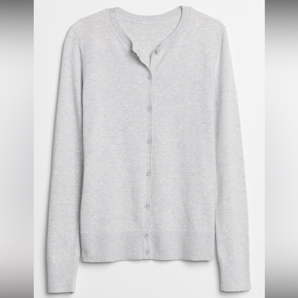NWT Gap Grey Crewneck Cardigan